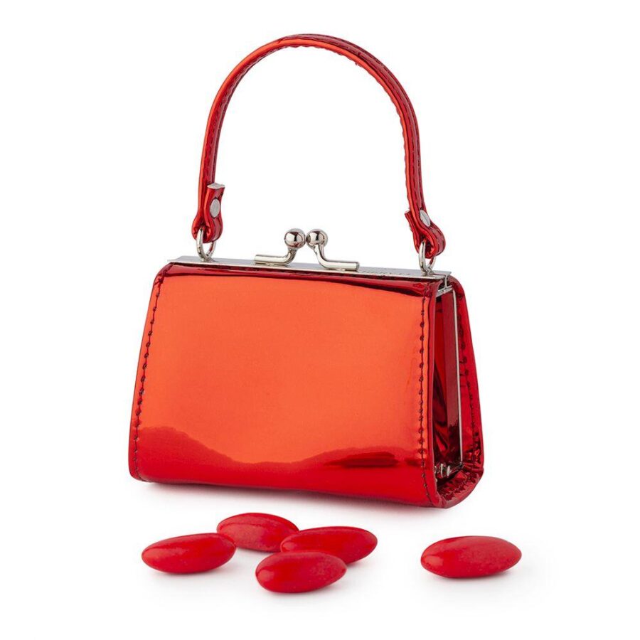 borsetta kelly rossa 10x5x8cm