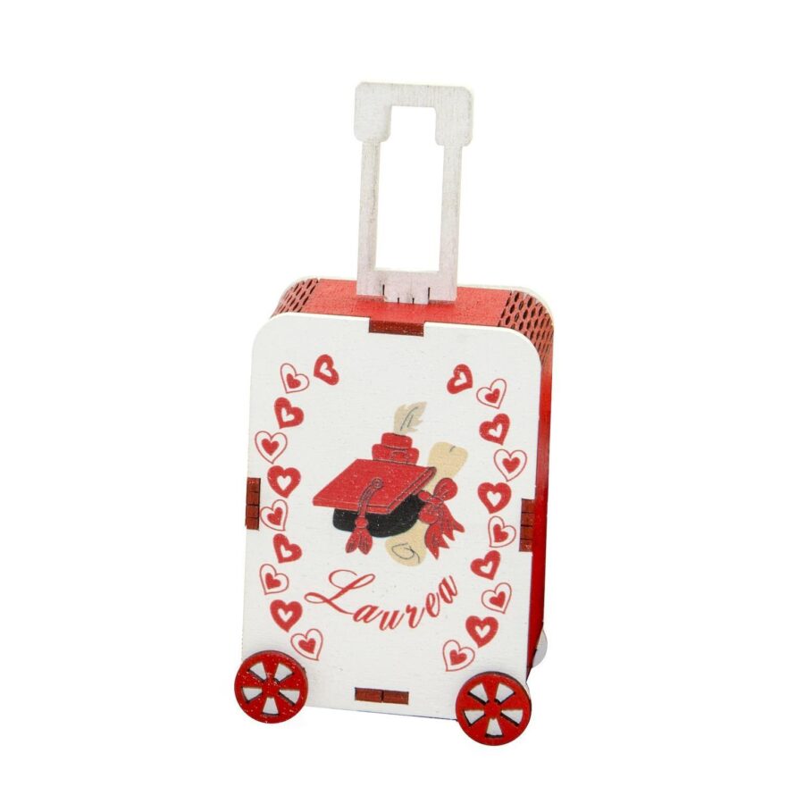 trolley porta confetti in legno
