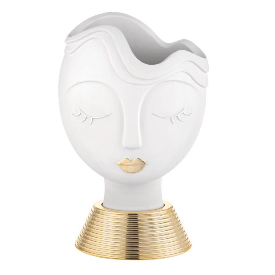 vasetto testa donna pc