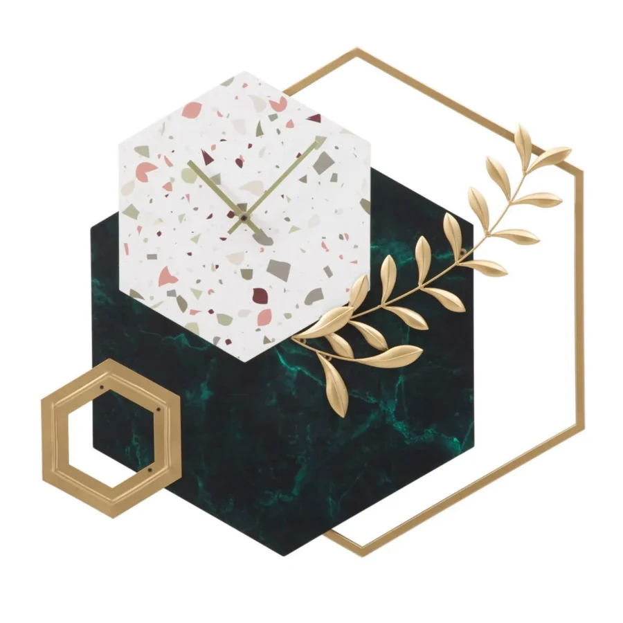 orologio da muro hexagon
