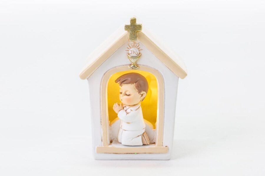 bimbo chiesa led comunione le stelle