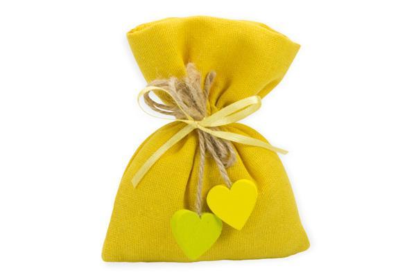 sacchetto cotone giallo