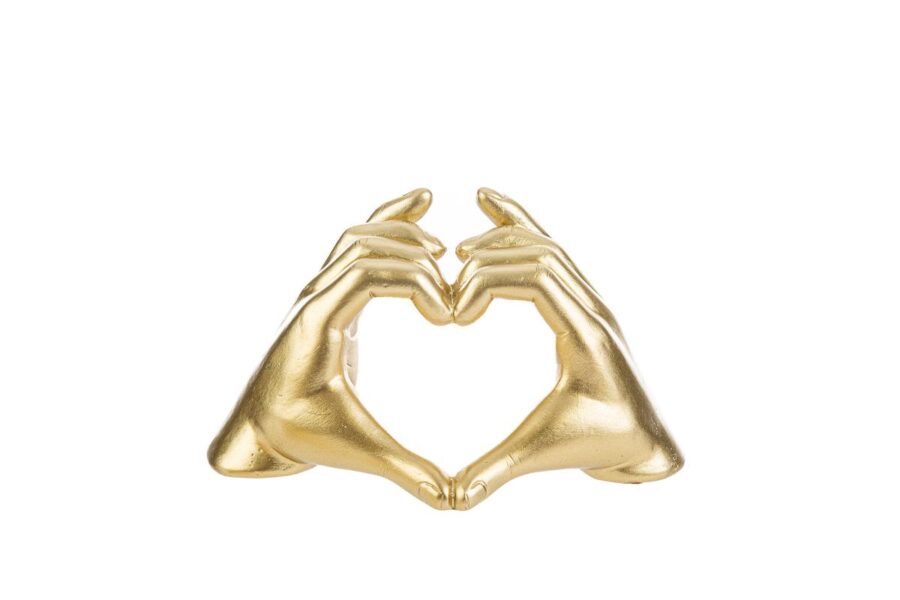Cuore mani oro