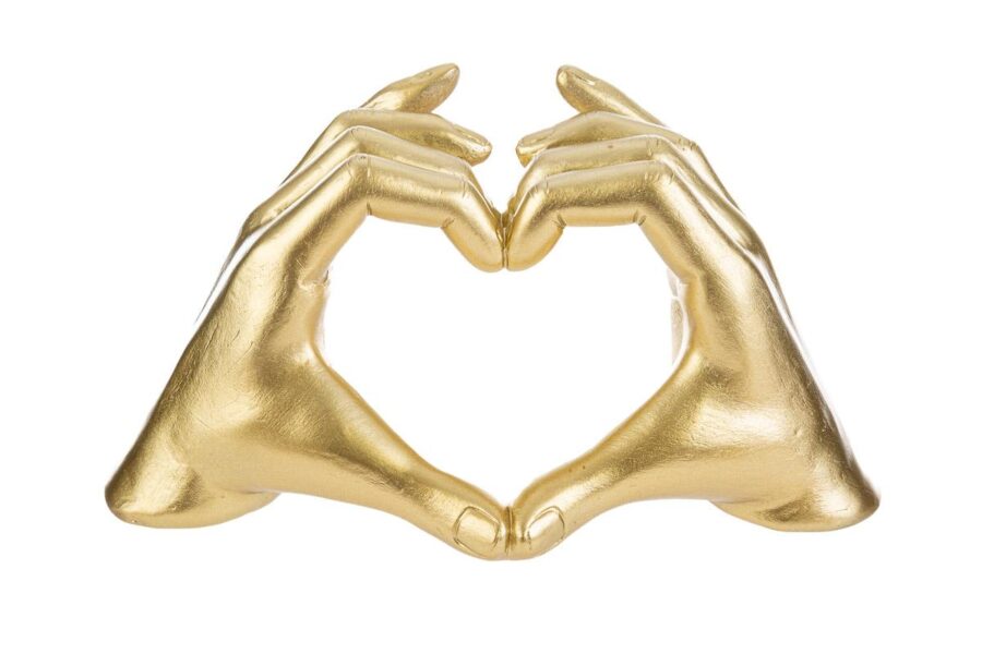 Cuore mani oro