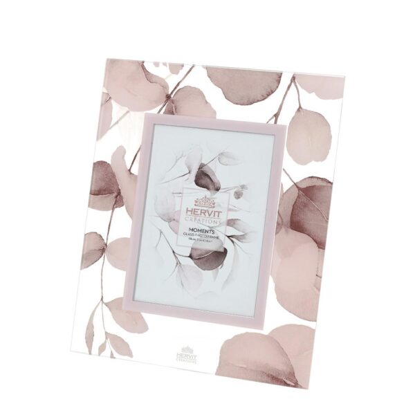 cornice vetro botanic rosa