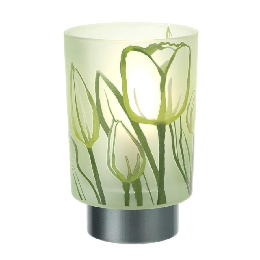 lampada vetro tulip verde