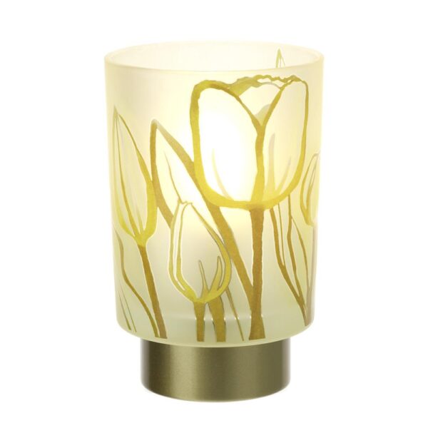 lampada vetro tulip giallo