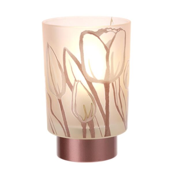 lampada vetro tulip rosa