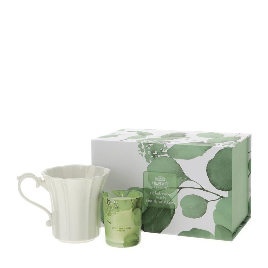 Candela e mug verde hervit