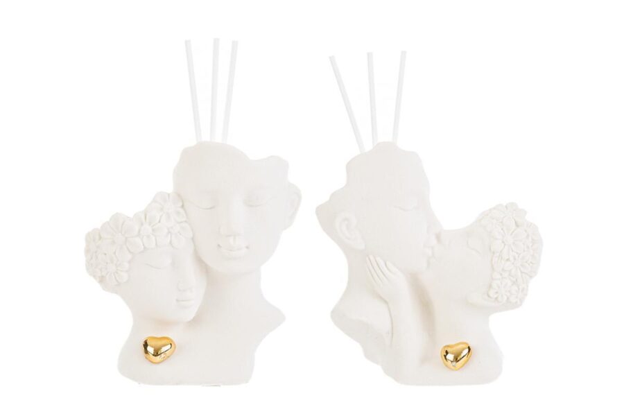 coppia sposi ceramica opaca - immagine 2