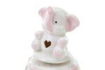 Elefantino rosa carillon porcellana - immagine 3