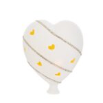 cuore porcellana led con strass