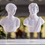 scultura erosafrodite bianca