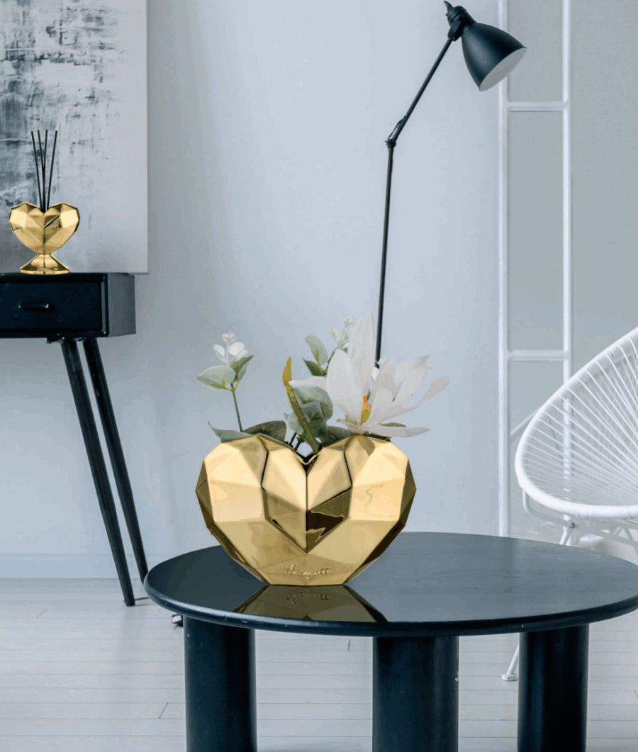 vaso cuore oro bongelli - immagine 2
