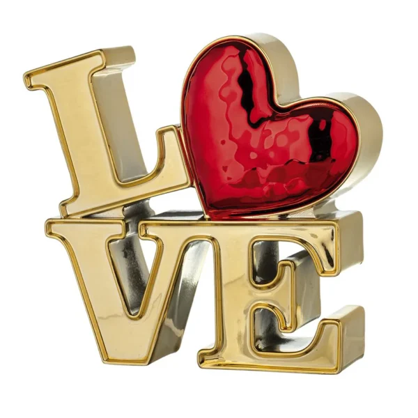 scultura scritta love