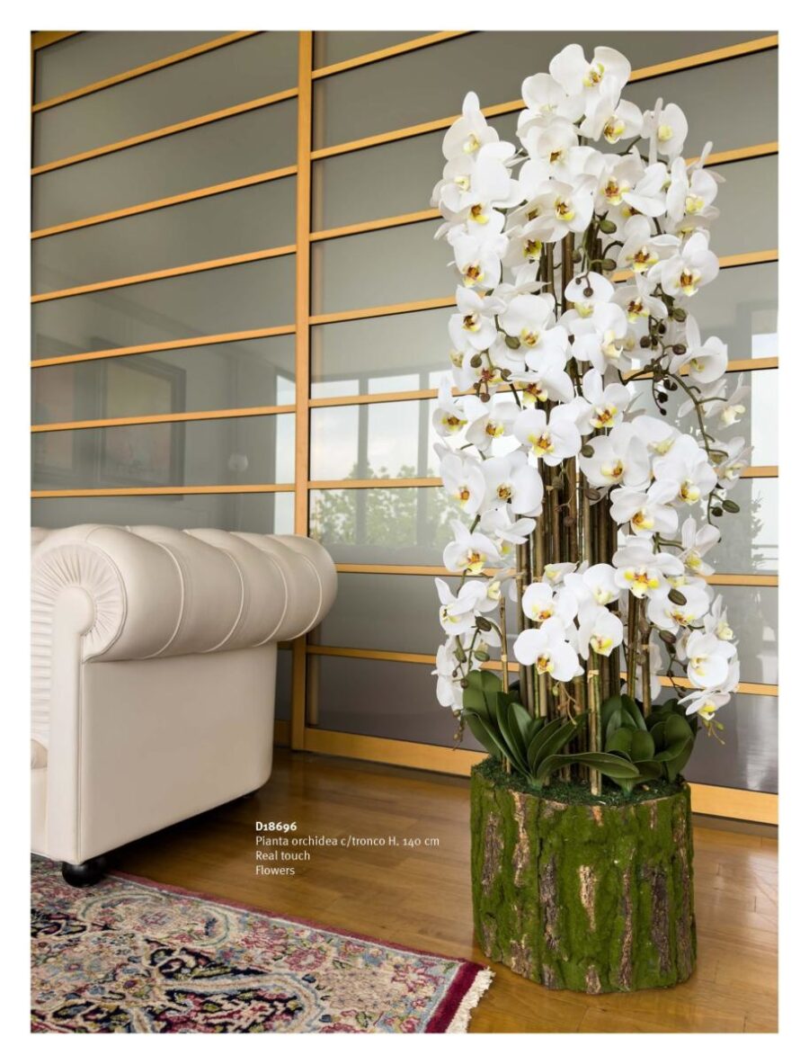 orchidea con tronco realistica