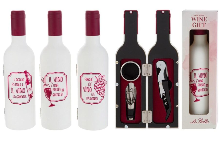 bottiglia con accessori vino