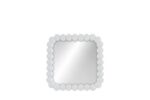 specchio quadrato perline