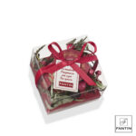 Cera profumata piccola Rossa con Rami di Pino