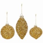 set 3 palline mix gold d.8cm