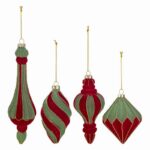 set 4 palline arabesque