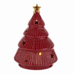albero led ceramica rosso