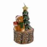 candela orso natalizia