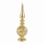 candela natalizia puntale oro pc