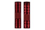 set 2 candele rosse lunghe
