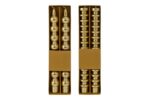 set 2 candele oro lunghe