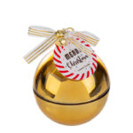 candela pallina vetro oro picc