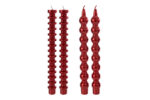 set 2 candele rosse lunghe - immagine 2