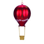 mongolfiera vetro rosso oro - wald