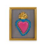 cornice con sacro cuore e righe vert