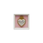 cornice con sacro cuore rosa