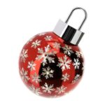 sfera led vetro rossa - hervit