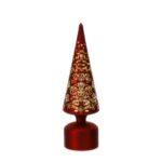 albero cono rosso led