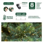 Albero di natale Courmayeur luxury 3000 Led 210cm - immagine 3