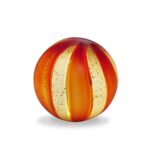 lampada sfera vetro rossa fantin