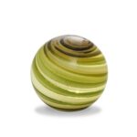 lampada sfera vetro verde fantin