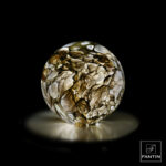 lampada sfera vetro viola fantin