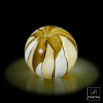 lampada sfera vetro ambra fantin - immagine 2