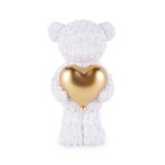 teddy roselline bianco cuore oro