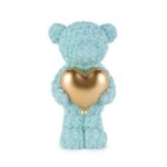teddy roselline azzurro cuore oro