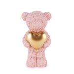 teddy roselline rosa cuore oro