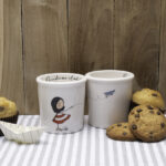 set 2 tazzine porcellana ''la tipa''