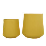 set 2 vasi senape in ossido di magnesio