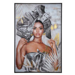 quadro tela donna bianco nero