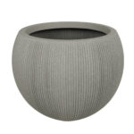 set 2 vasi sferici grigio-beige - immagine 2