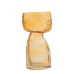vaso vetro onda ambra
